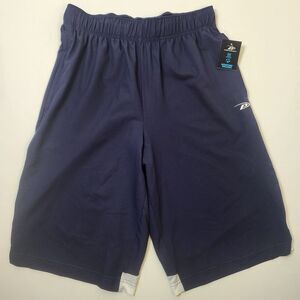 Men's Size‎ Medium Pro Player Navy Blue Moisture Wicking Shorts With Pockets NEW
